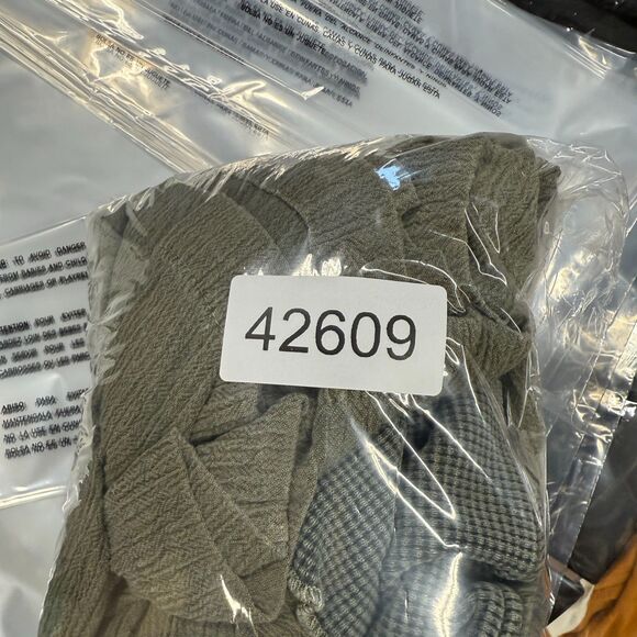 Cherokee Dress Women M Medium Gray Maxi Long Cotton Crew Neck Short Sleeve - Picture 5 of 5